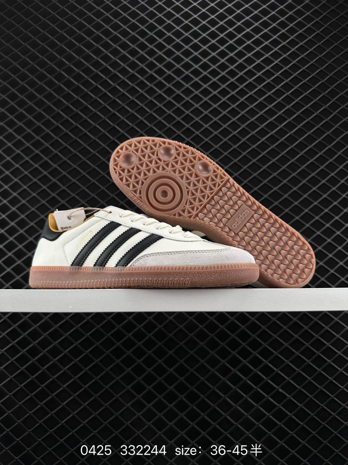 JJJJound x AD Originals Samba Classic”Studded Pack Black“